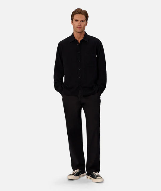 INDUSTRIE - The Marbella L/S shirt BLACK