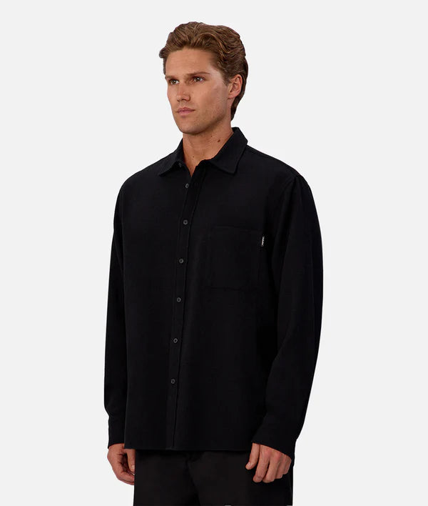 INDUSTRIE - The Marbella L/S shirt BLACK