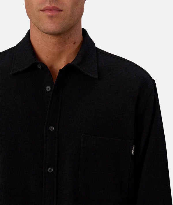 INDUSTRIE - The Marbella L/S shirt BLACK