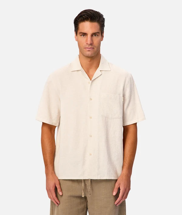 Industrie- THE CHECK MARBELLA S/S SHIRT SHAL/OFFWHITE