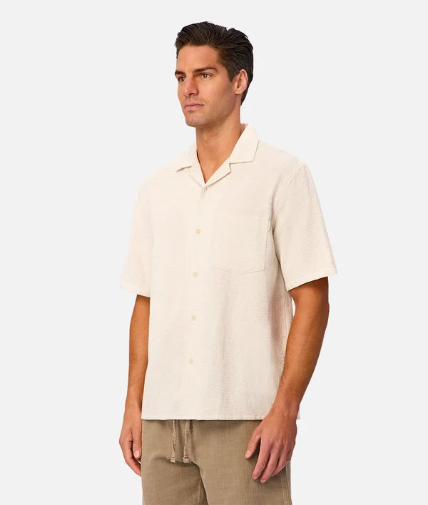 Industrie- THE CHECK MARBELLA S/S SHIRT SHAL/OFFWHITE