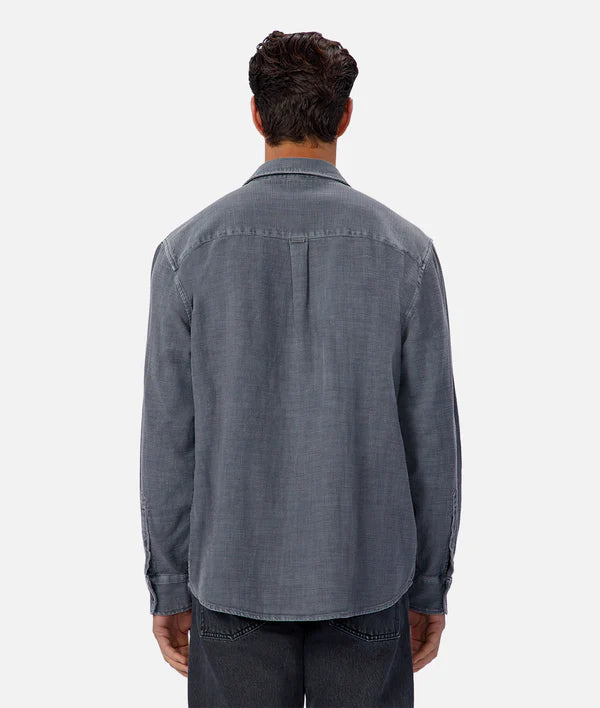 INDUSTRIE - The Lisbon L/S shirt BLUE STEEL