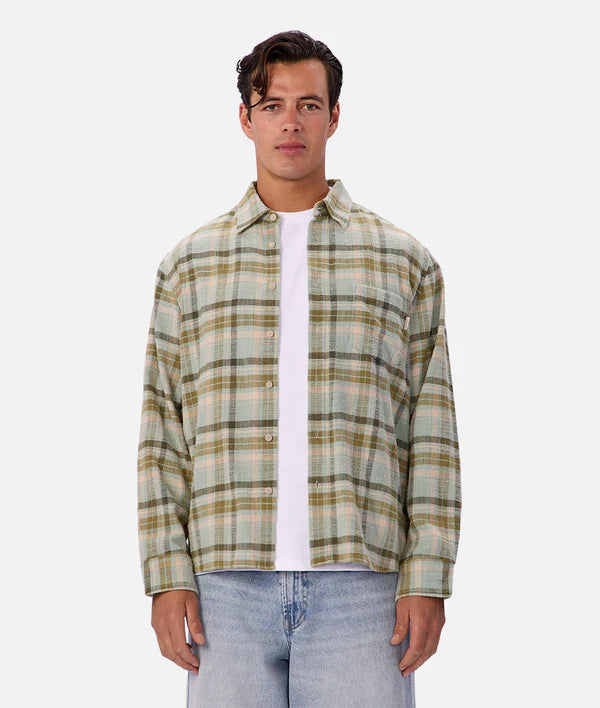 Industrie - The Fortuna L/S SHIRT MINT MULTI