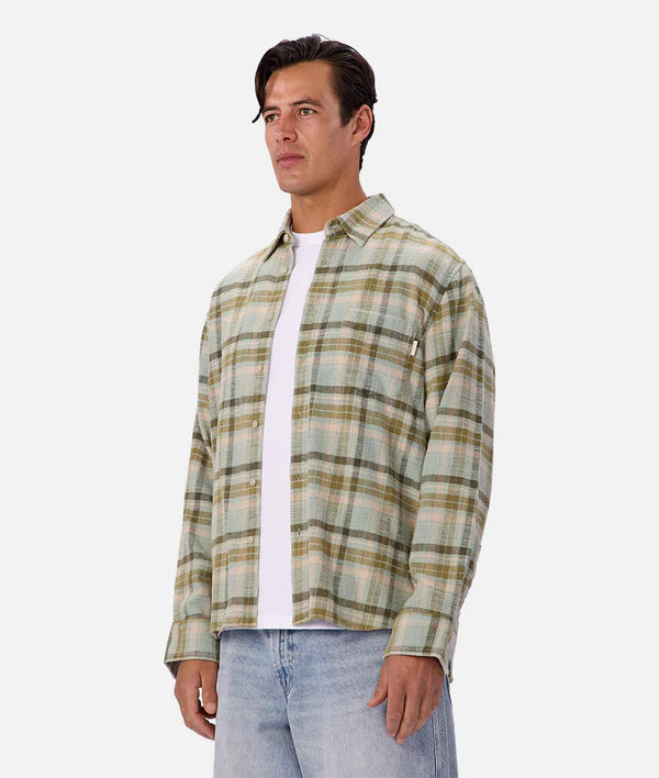 Industrie - The Fortuna L/S SHIRT MINT MULTI