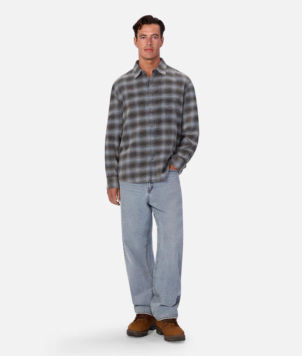 Industrie - The Durango L/S SHIRT CHARBLUCOM