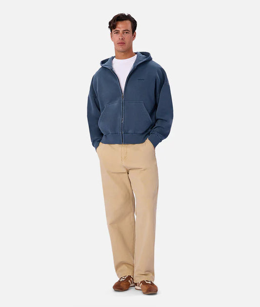 Industrie - The Staten Zip Through Hoodie DENIM