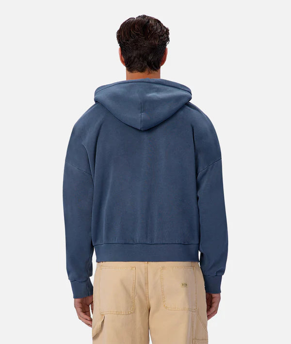 Industrie - The Staten Zip Through Hoodie DENIM
