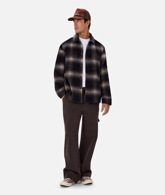 Industrie - The Riverton Check Jacket BLKBROWNCMB