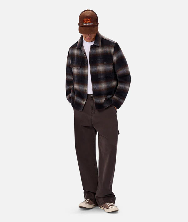 Industrie - The Riverton Check Jacket BLKBROWNCMB