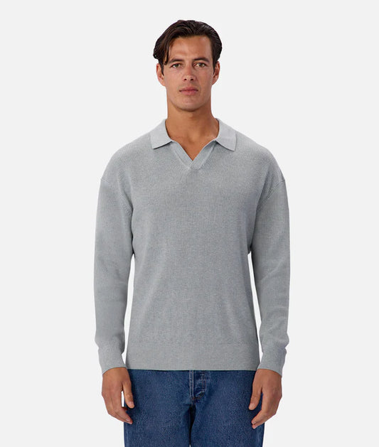 Industrie - The New England Zip Neck Knit MINERAL