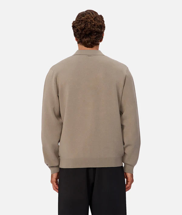 INDUSTRIE - THE WYNSLOW POLO  KNIT - SEA GRASS