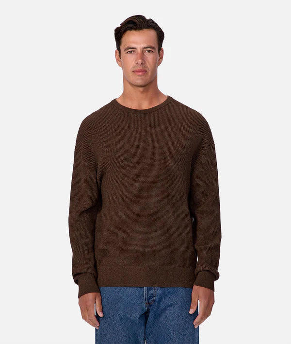 INDUSTRIE - The Philly waffle knit HAZLENUT