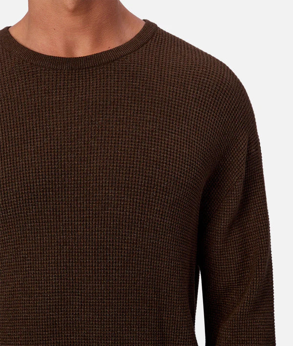 INDUSTRIE - The Philly waffle knit HAZLENUT