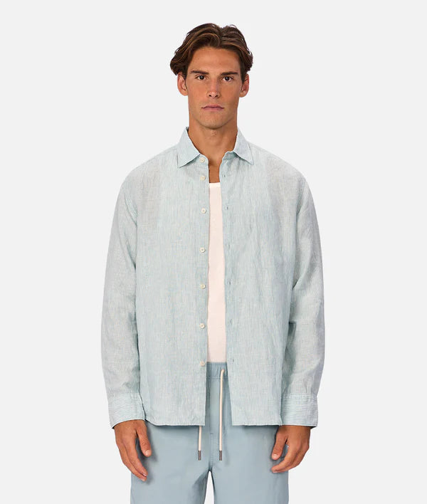 Industrie - The Avingnon L/S Shirt Mint/Turq