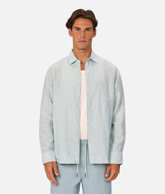 Industrie - The Avingnon L/S Shirt Mint/Turq