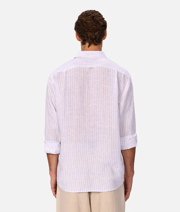 Industrie - The Baptiste L/S Shirt WHITBLUE