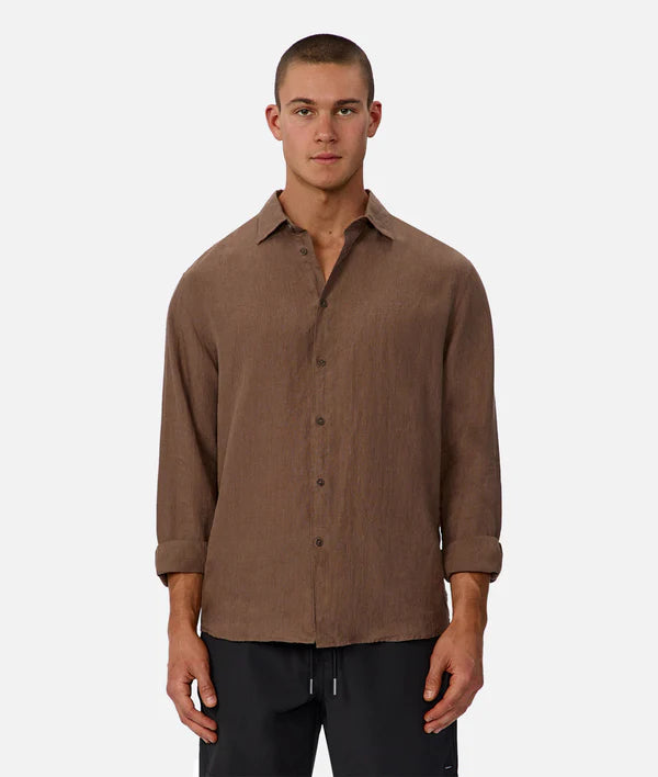 Industrie - The ST MARTINS L/S SHIRT MACCHIATO