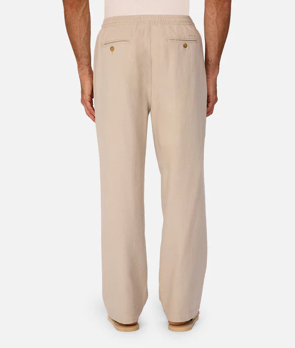 INDUSTRIE - The Mallorca Linen Pant NEW STONE