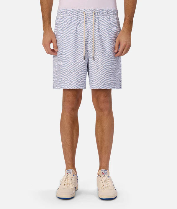 INDUSTRIE - The alvarado swim short CREAM/INDIGO