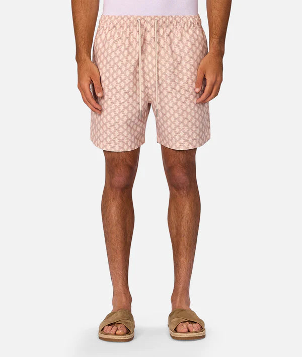 INDUSTRIE - THE PANAMA SWIM SHORT - PEACHCOMBO
