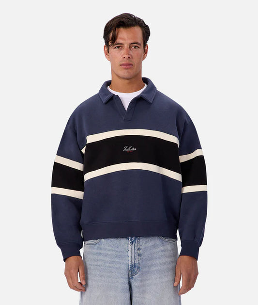 Industrie - The Eastbourne Track Top BLU/BLACKCOMBO