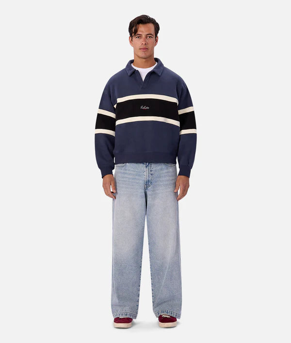 Industrie - The Eastbourne Track Top BLU/BLACKCOMBO