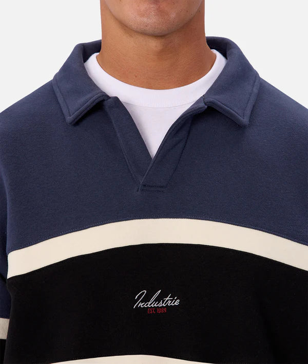 Industrie - The Eastbourne Track Top BLU/BLACKCOMBO
