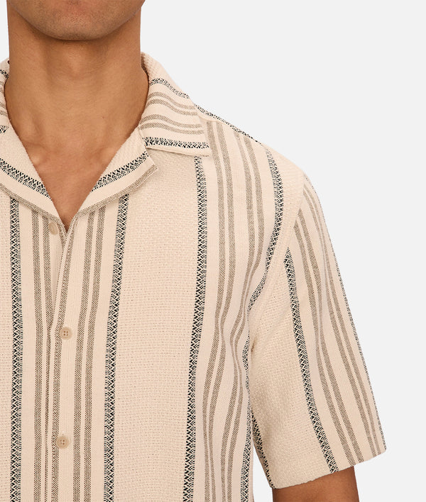 INDUSTRIE - THE CARMONA S/S SHIRT - BGE/BKL/CL