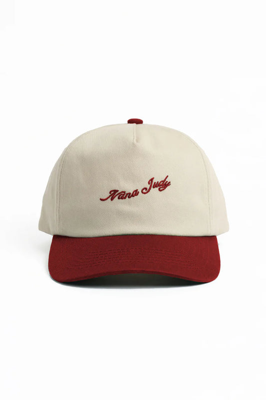 Nana Judy - Signature Contrast SNAPBACK CAP CHERRY/BONE