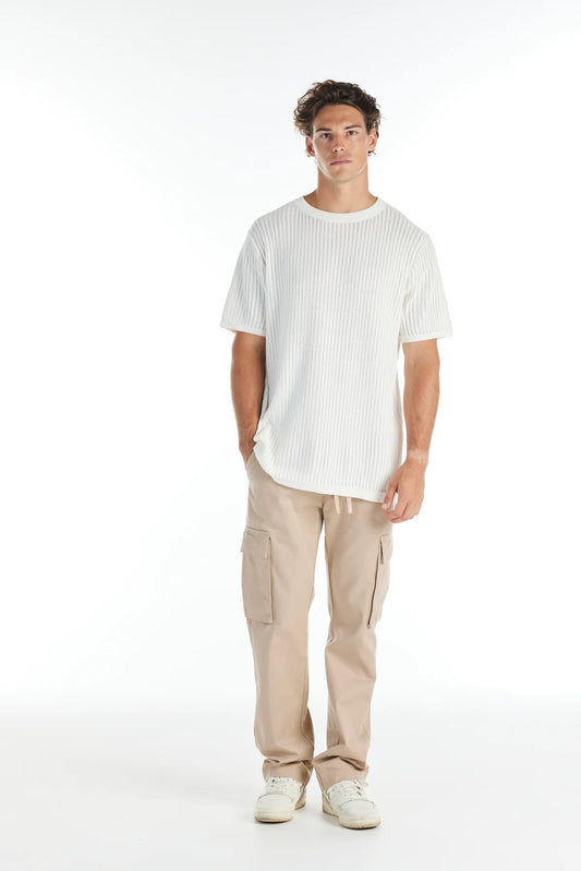 NANA JUDY - Valley Knitted Tee - ANTIQUE WHITE