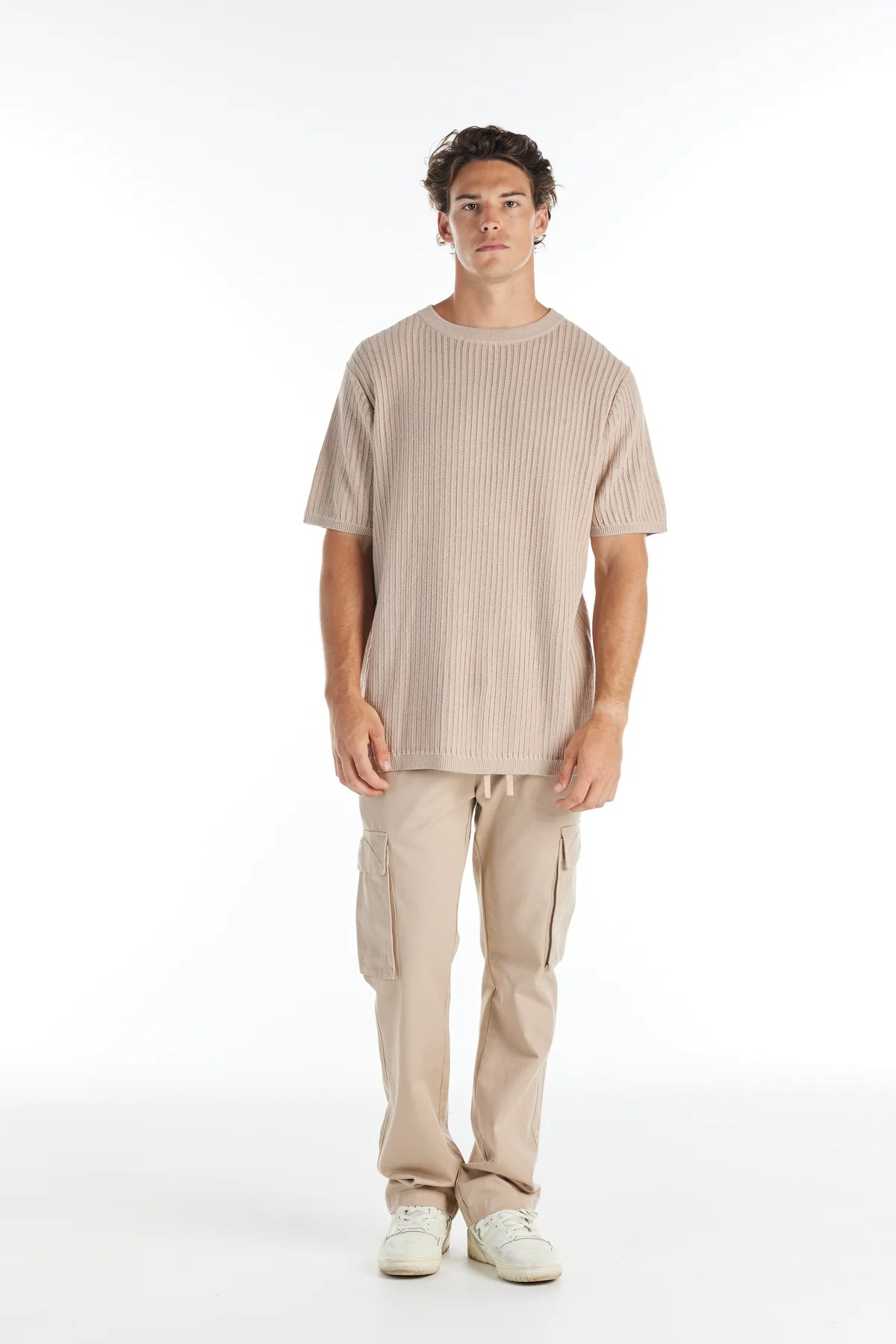 NANA JUDY - Valley knitted Tee SOFT BEIGE