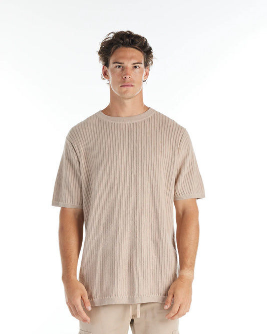 NANA JUDY - Valley knitted Tee SOFT BEIGE