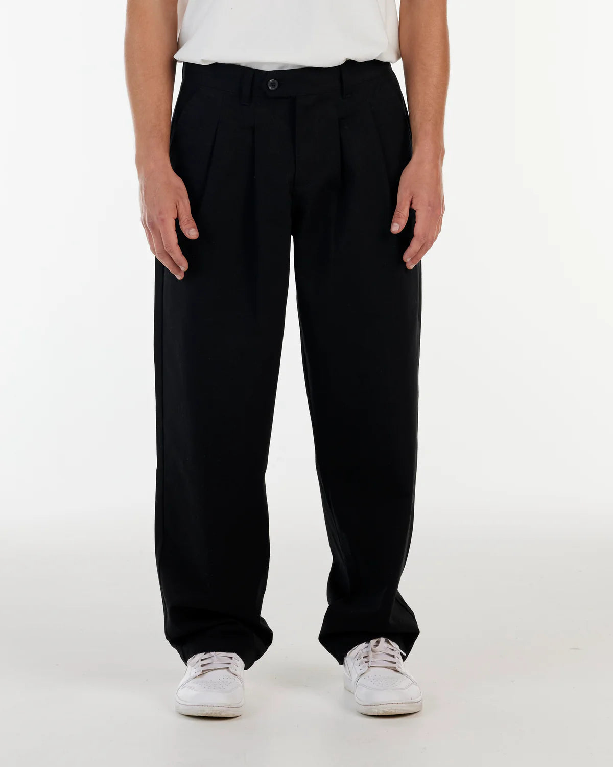 NANA Judy - Avenue Baggy Drill PANT BLACK