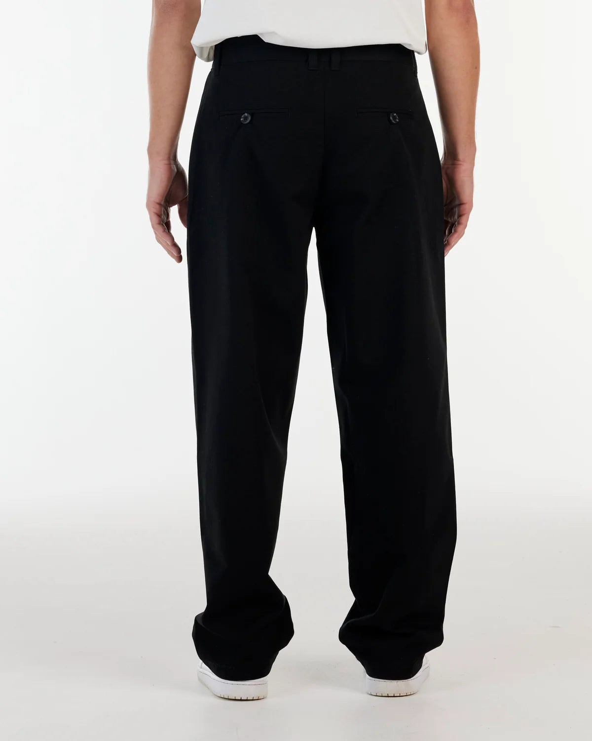 NANA Judy - Avenue Baggy Drill PANT BLACK