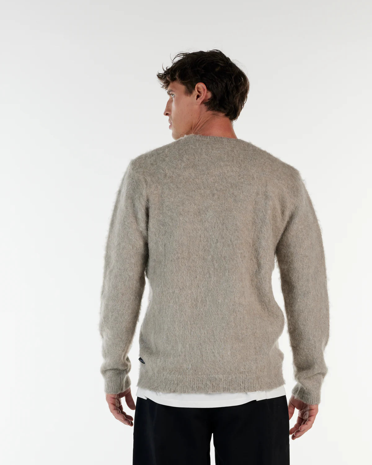 NANA JUDY - Archer Knitted Crew LIGHT GREY
