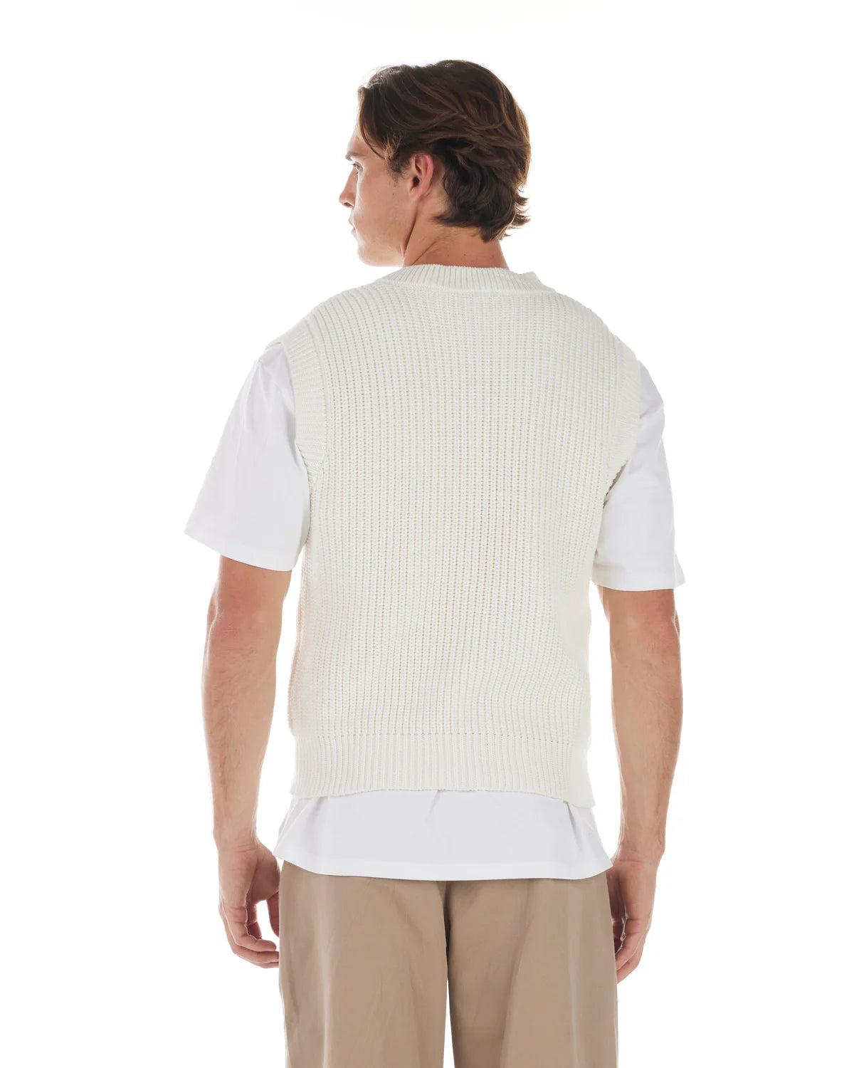 NANA Judy - Berkley Knitted Vest NATURAL