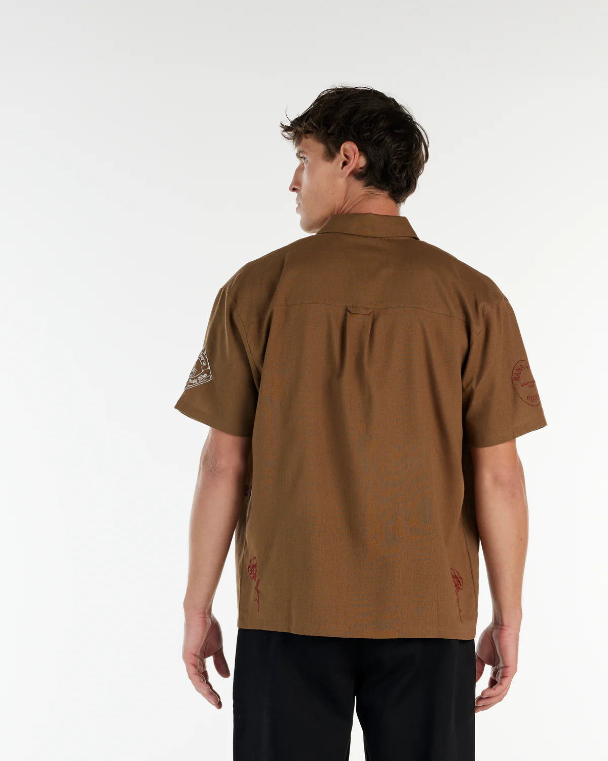 NANA Judy - Walter SS SHIRT BROWN