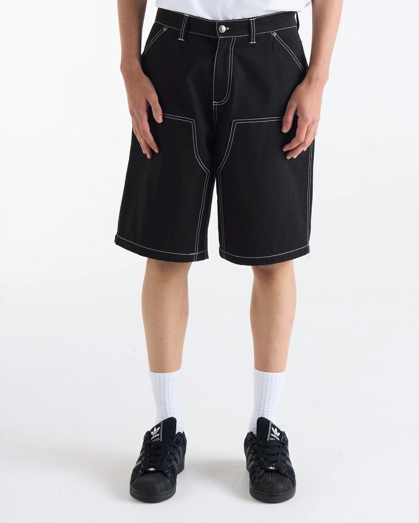 Nana Judy - Atlas Baggy Drill Short BLACK