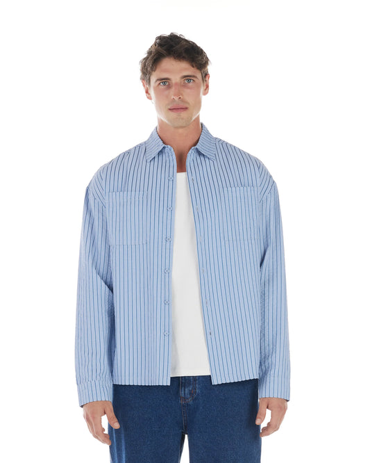 Nana Judy - Victor L/S SHIRT BLUE STRIPE