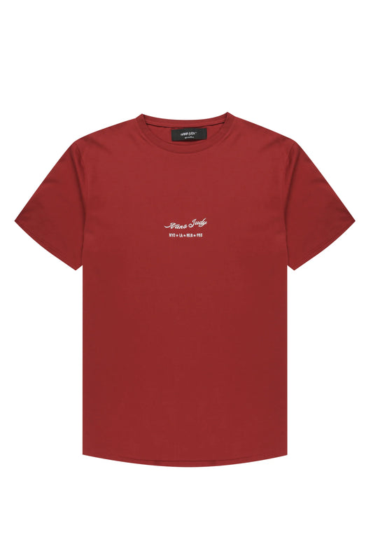 NANA JUDY - SIGNATURE T-SHIRT - BURGUNDY