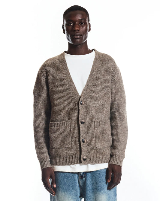 NANA JUDY - Presley knitted cardigan BROWN MARL