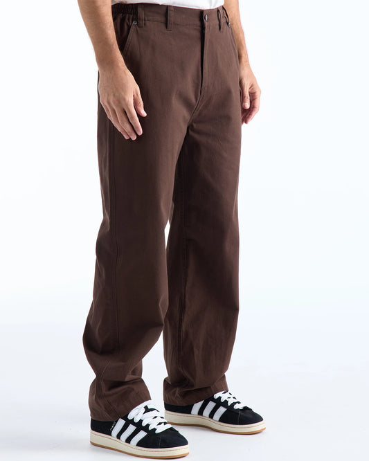 NANA JUDY - VINCENT DRILL PANT BROWN