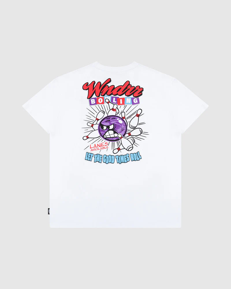 WNDRR - Bowling Box Fit Tee - WHITE