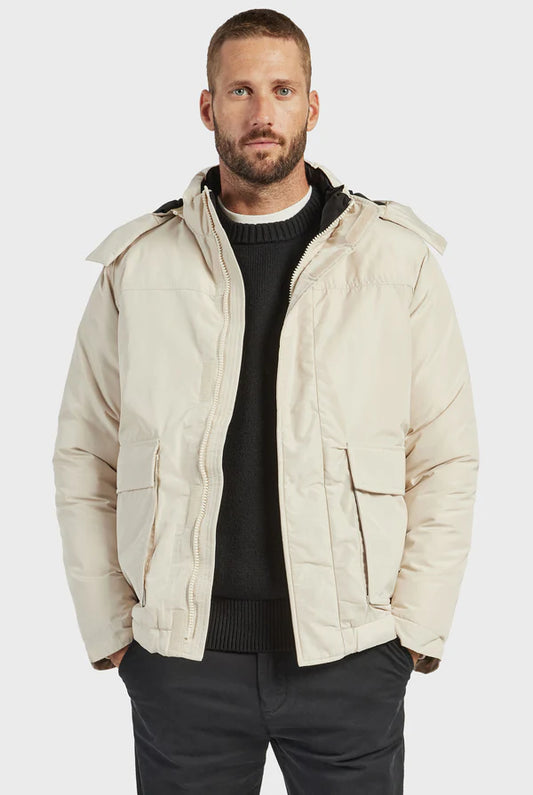 Academy - Oregon Puffer Jacket MACADMIA