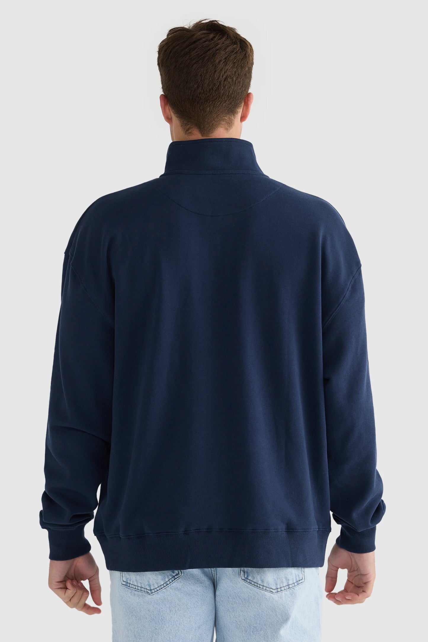 ORTC - Oversized Logo Quarter Zip NAVY