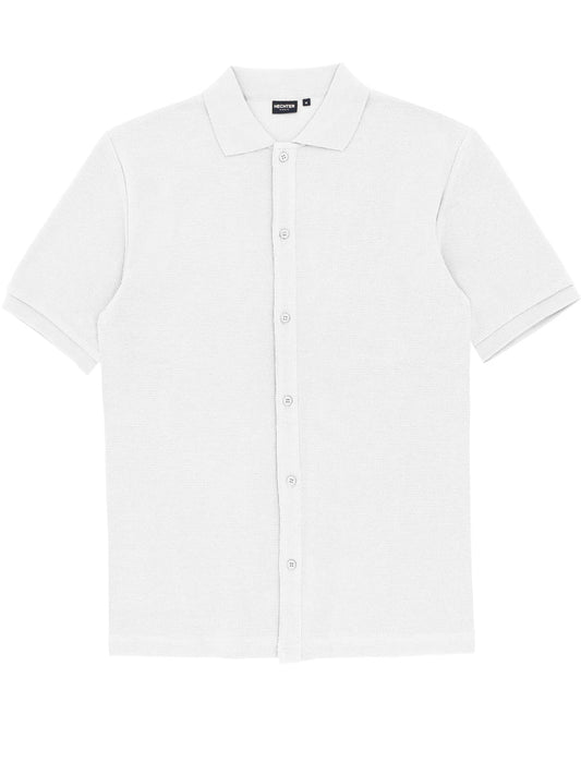 Daniel Hechter - Sheen Knit Shirt WHITE