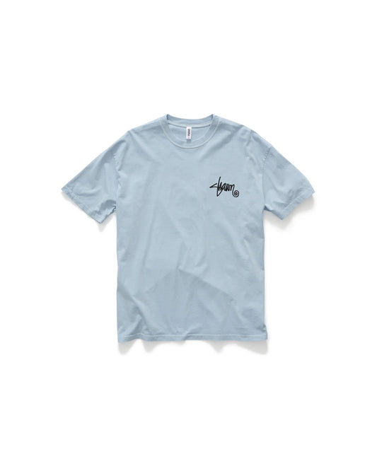 S/DOUBLE - Shawn Script Tee WASHED BABY BLUE