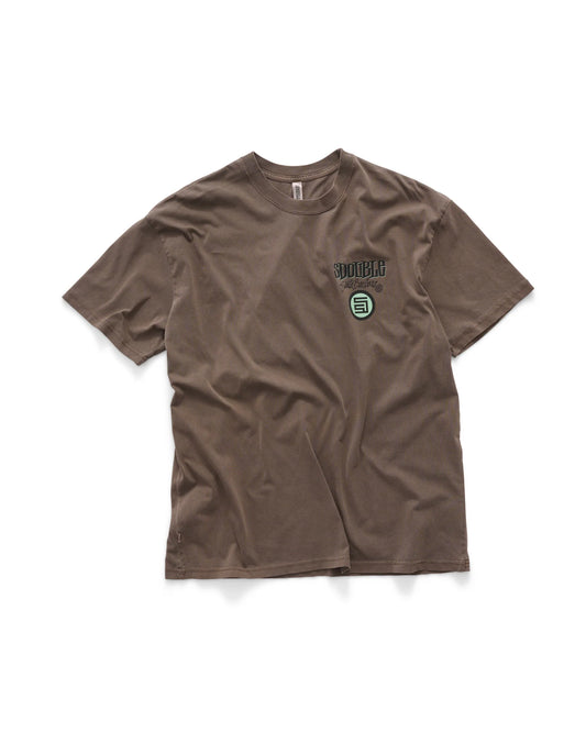 S/DOUBLE - Combo Platter TEE WASHED CHOCOLATE