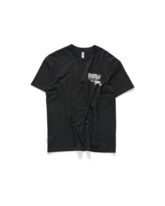 S/DOUBLE - World Wide Roots TEE BLACK