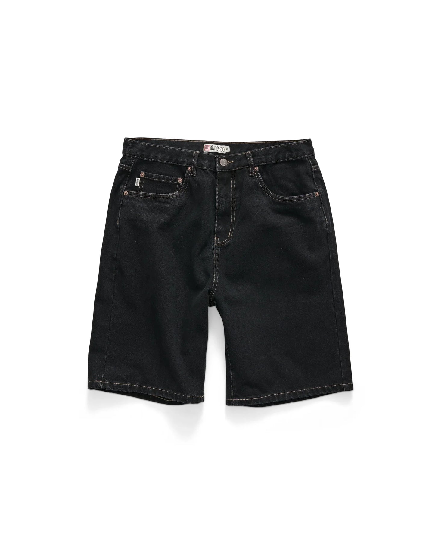 S/Double - Denim Standard Short BLACK RINSE